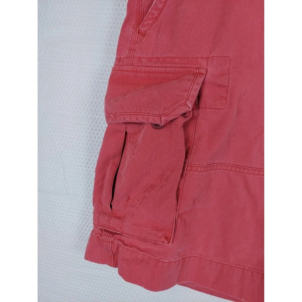 Vintage Polo Ralph Lauren Mens Cargo Shorts Pink Size‎ 35 (36x9) Chino Cotton